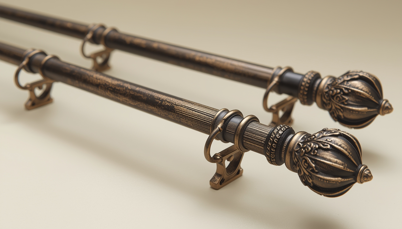 Varillas decorativas para cortinas